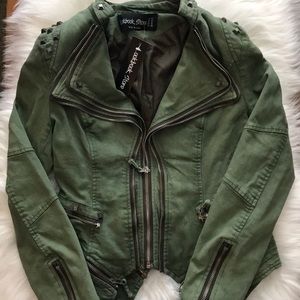NWT | Lookbook Store Studded Moto Jacket